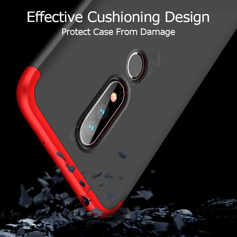 Phone Cases For Nokia 6.1 Plus Case Full Matte Back Cover For Nokia X6 2018 TA-1099 5.8 inch Bumper Shell Cover (8)