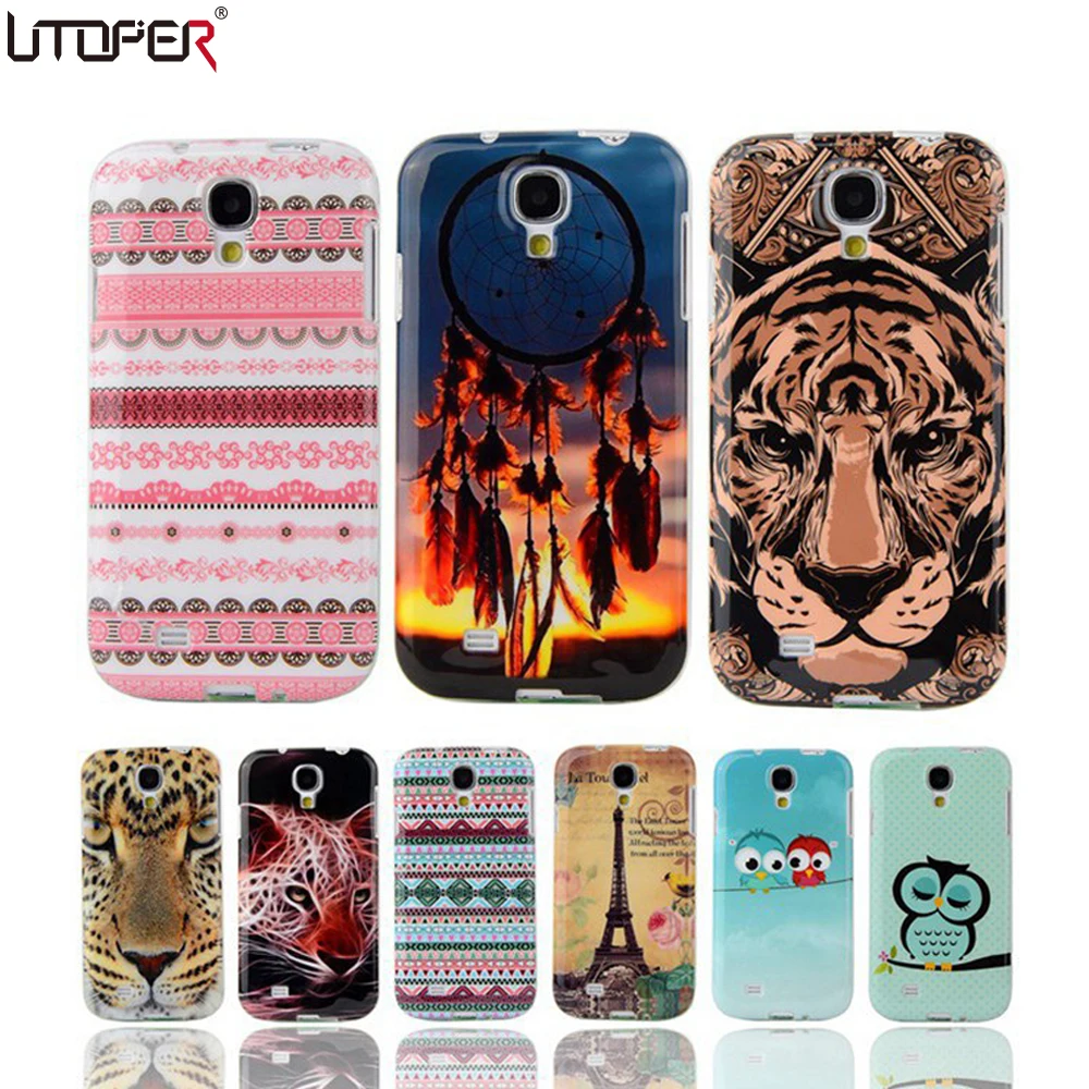 For Samsung Galaxy S4 Case Owl Tower Flag Soft TPU
