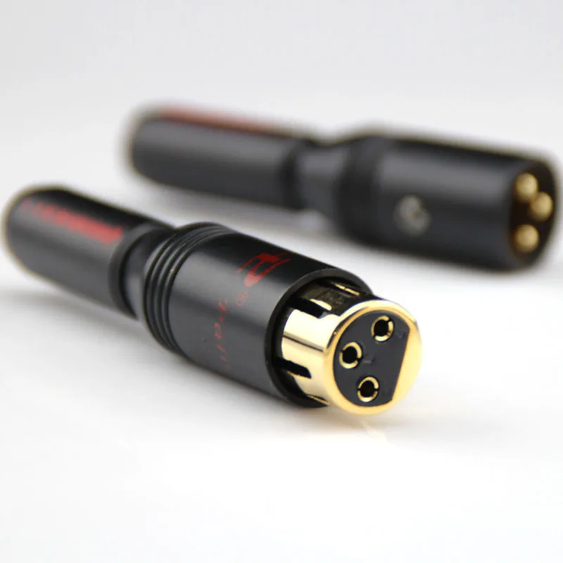 4 шт. позолоченный микрофон ATAUDIO 24 К Hi Fi разъем XLR высококачественный штекер для