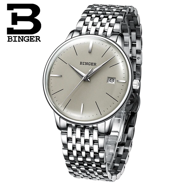 New BINGER Mechanical Watch Men Brand Luxury Men's Automatic Watches Sapphire Wrist Watch Male Waterproof Reloj Hombre B5078M-5 - Цвет: B5078M-10