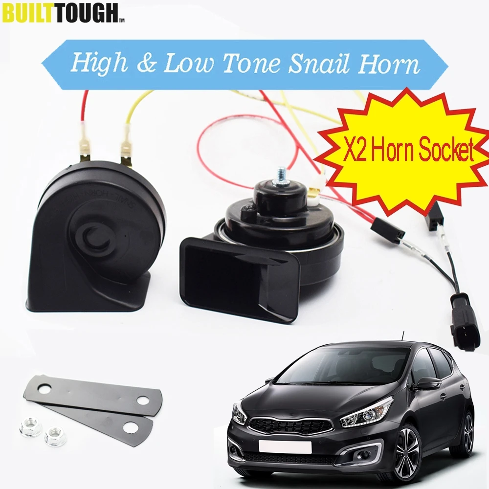 For Kia Ceed Cee'd Jd 2012 2013 2014 2015 2016 2017 2018 Snail Horn Waterproof Loud High Low