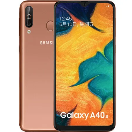 Смартфон samsung Galaxy A40s, 4G LTE, Android, 6,4 дюймов, четыре ядра, 6 ГБ, 64 ГБ, 5000 мАч, супер-быстрая зарядка, разблокировка лица, мобильный телефон - Цвет: gold