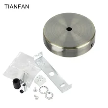 Античная бронза 100 мм Диаметр винтаж, ретро, под старину потолок Роза пластина с крюком держатель света приспособления для лампочки люстра лампа аксессуар