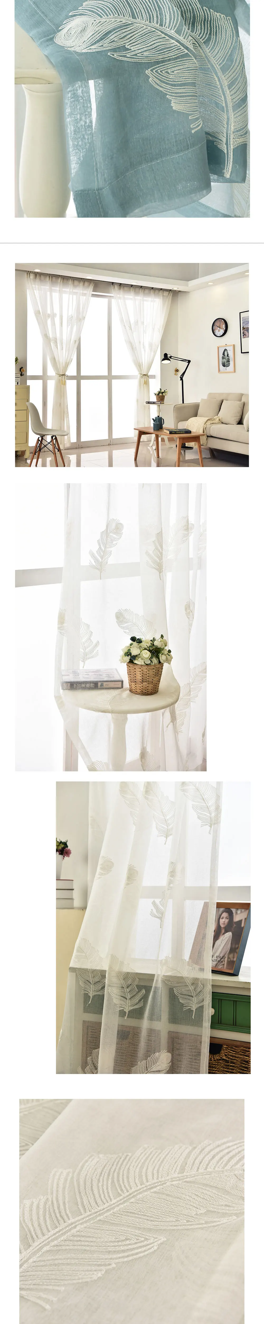 NAPEARL 1 шт. Европейский вышивка отвесные шторы для гостиной Роскошные Высокое качество домашний декор деревенский современный универсальные тюль