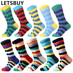 LETSBUY, Прямая доставка, классные мужские носки, harajuku, креативные носки, цветные забавные носки унисекс