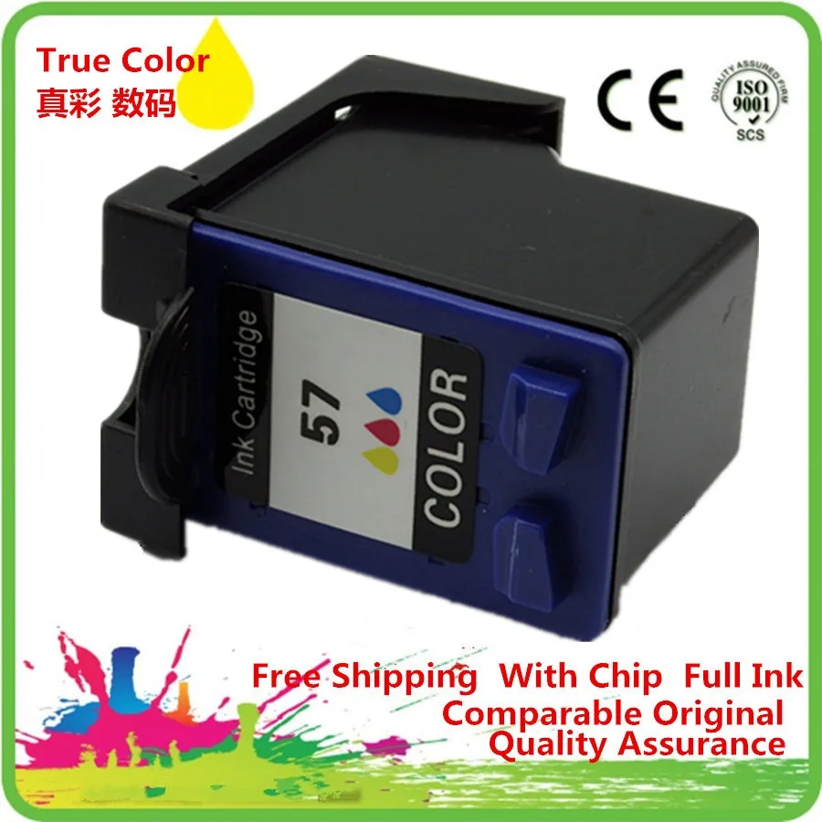 Картриджи чернильные C6656A C6657A восстановленные для 56 57 XL HP56 HP57 Photosmart PSC1219 PSC1315 PSC1317