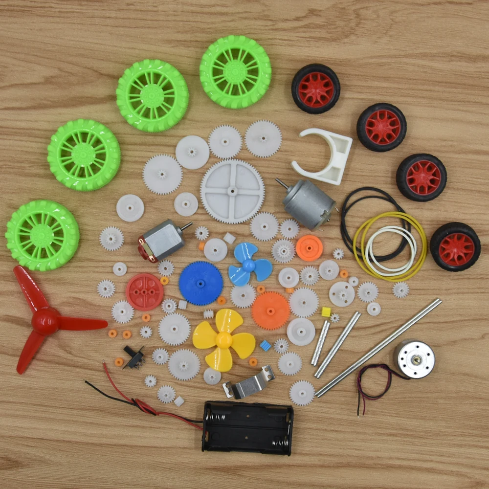 

69 Kinds Plastic Gear Gearbox Four Wheel Drive Car Toy Robot Carft Model High-Speed Motor Model Accessories Child Repair Toolkit
