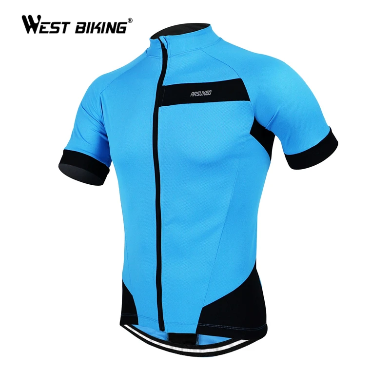 

West Biking Mountain Cycling Jersey Short Sleeve Top Bike Clothing T-Shirt Men Sportswear Ropa Ciclismo Running Bicycle T-Shirt