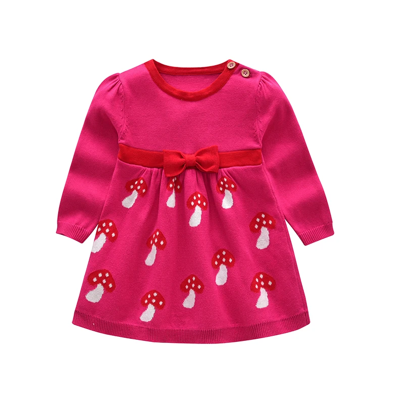 

Vinnytido Children sweater dress Long Sleeve Kids Pullover Knitted Girls Christmas Sweaters Dress Children Clothes