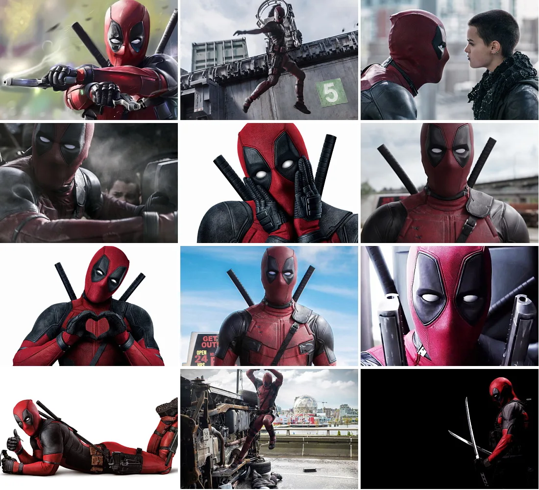 

16pcs/set Deadpool superhero science fiction Movie Postcard