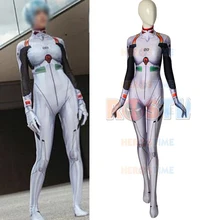 Новейший маскарадный костюм Ayanami rei, лайкра, спандекс, 3D принт, косплей костюм Ayanami rei, костюм на Хэллоуин для женщин/леди, фресдоставка