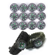 12 шт. походные туристические компасы для путешествий маленькие Мини Компасы черные 20 мм