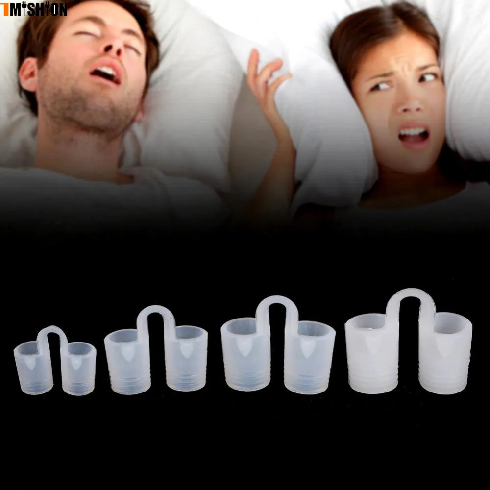 

4Pcs/Box Anti Snoring Device For Women Men Relieve Snoring Stopper Guard Easy Sleeping Breath Aid Clip Nasal Dilator Device
