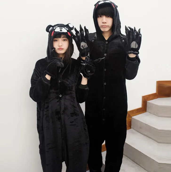 2017 Real New Cute Japanese Kumamon Pajamas Cartoon Anime Women