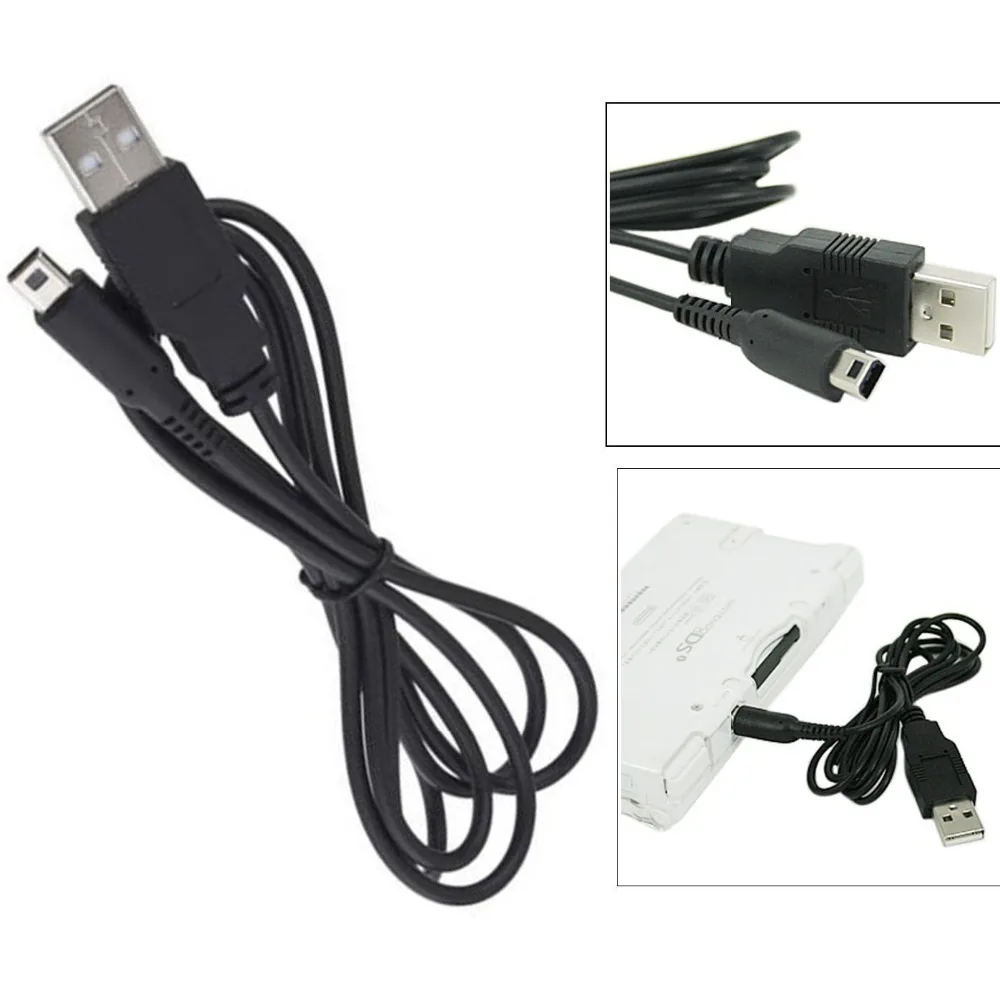 

USB Charging Cable For New 3DS XL USB Power Cable Sync Cord For Nintend 2DS 3DS LL For NDSi/NDSI XL Gaming Accessories