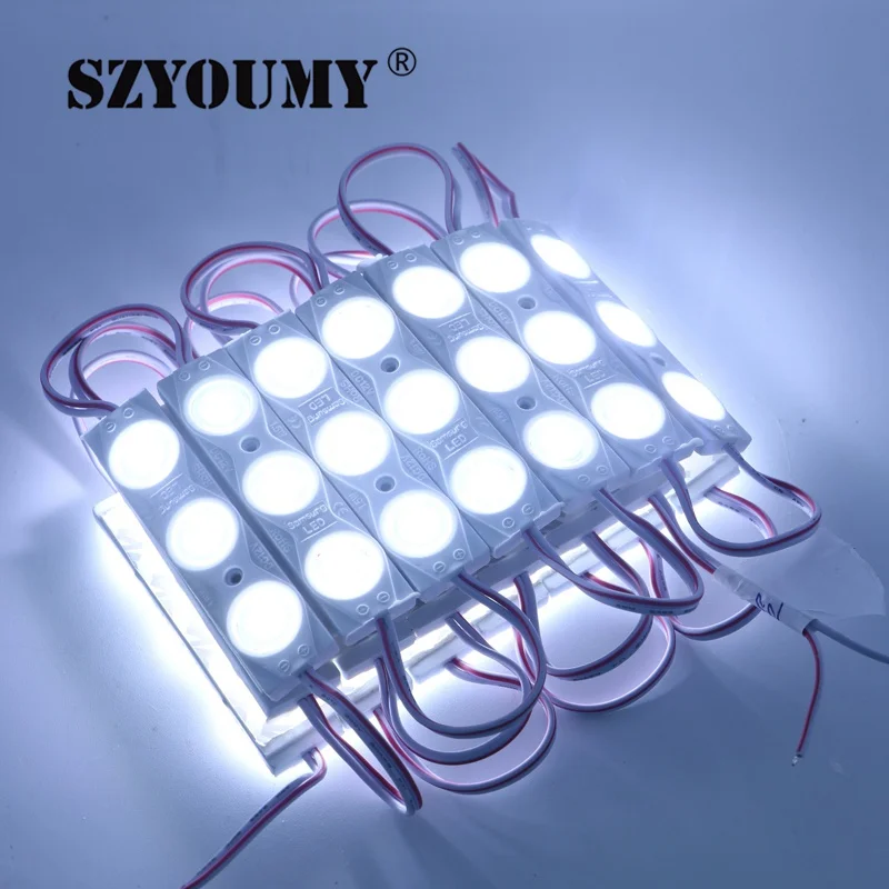 SZYOUMY Новое поступление высокое качество светодио дный модуль DC12V SMD 5730 инъекции светодио дный модуль с объективом два года гарантии