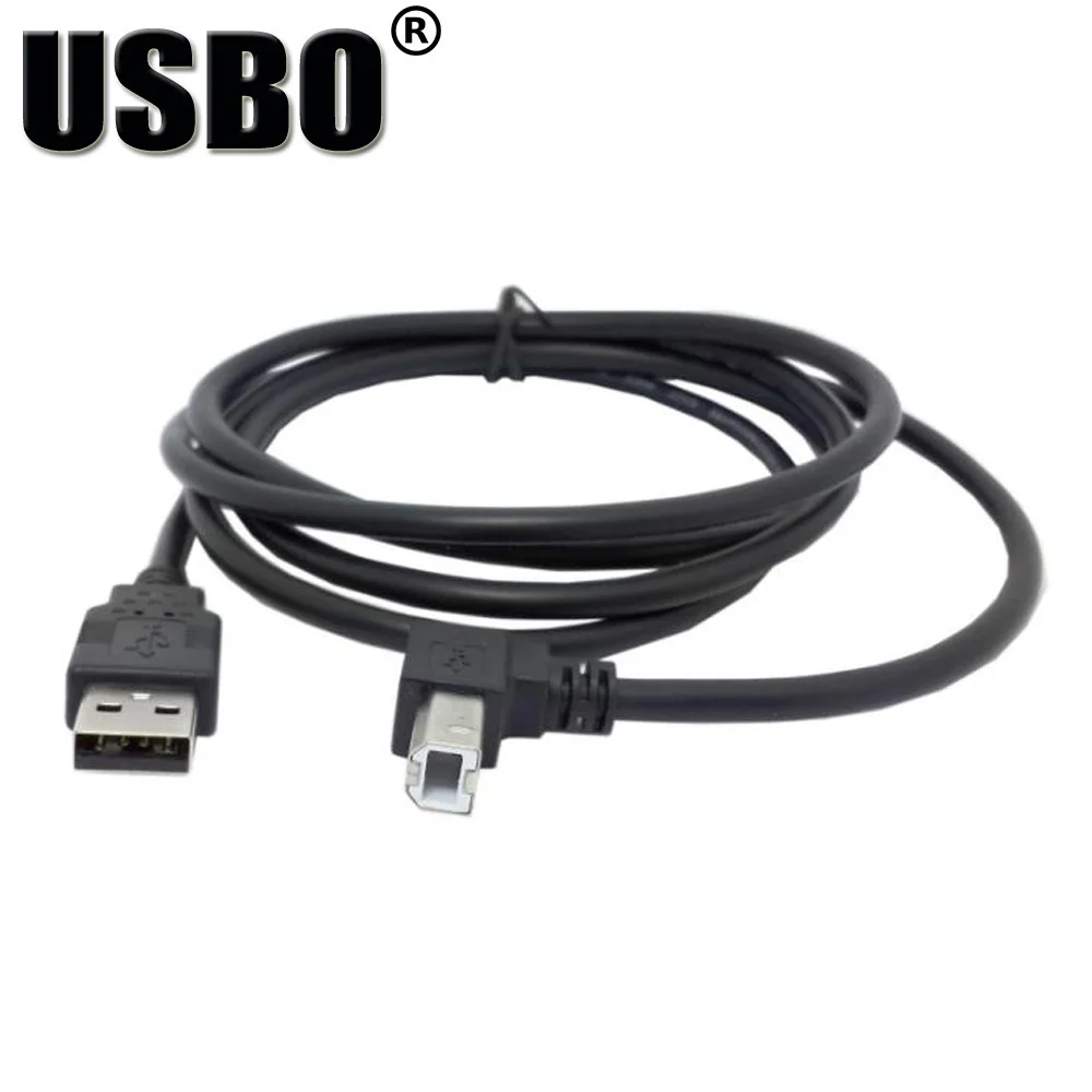 Высокое качество локоть черный 1 5 м USB A-B линия расширения данных Высокая скорость