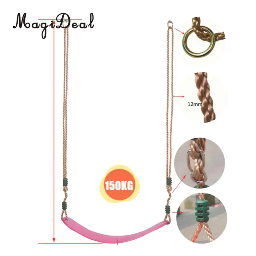 High Quality Kids/Baby Children Adjustable Indoor Outdoor Swing Seat Rope Garden Playground Tree Hanging Seat Play Park Toy