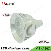 5 шт. 3 Вт диаметр 49x57 мм Alumimun светодиодный налобный светильник, монтажный базовый Точечный светильник/светодиодный чехол для дома+ радиатор PCB+ объектив