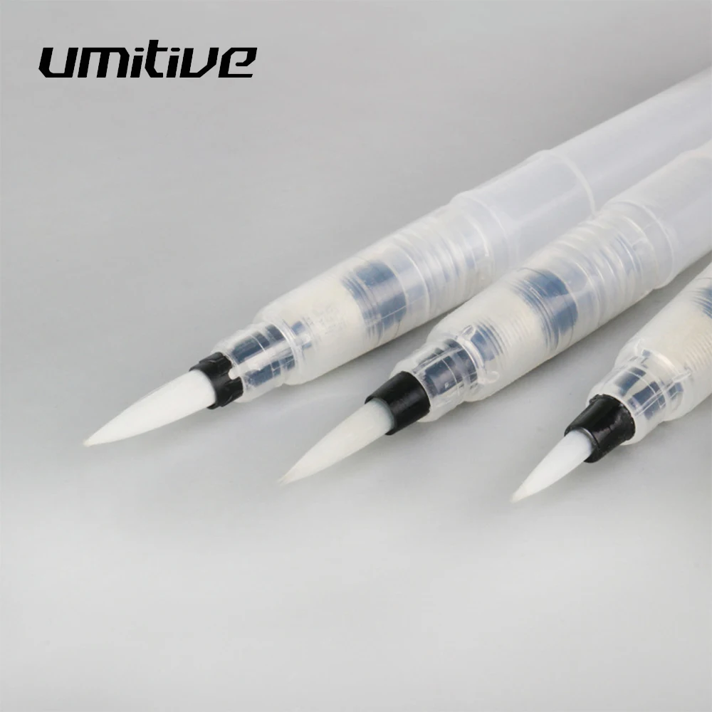 Umitive 3 шт. водяная кисть, чернильная акварельные каллиграфии живопись мягкая кисть для начинающих для рисования товары для рукоделия