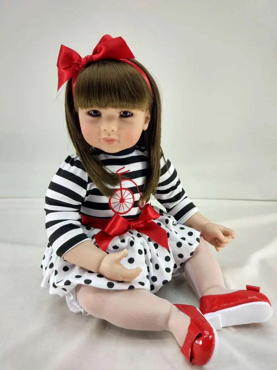 

50cm Silicone Reborn Baby Doll Toys Lifelike Vinyl Princess Toddler Doll Girls Brinquedos Lovely Child Kids Toy Birthday Gift