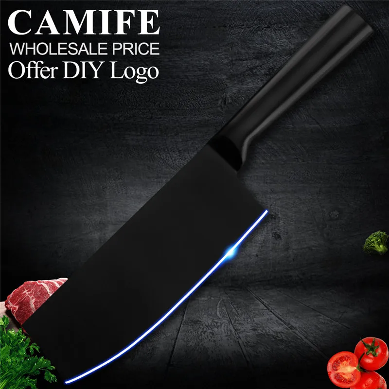 C.Nakiri Knife 4cr14 нож из нержавеющей стали набор кухонных ножей инструменты Nakiri Кливер филе нарезки широкий Мясник кухонные аксессуары, нож - Цвет: C.Nakiri Knife
