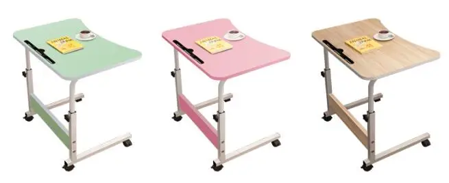 70*48CM Height-Adjustable Laptop Table Lift Bedside Table Removable Lazy Notebook Table Sofa Side Writing Desk