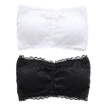 

Sexy Women Strapless Lace Camisole Backless Slim Sexy Tube Tops