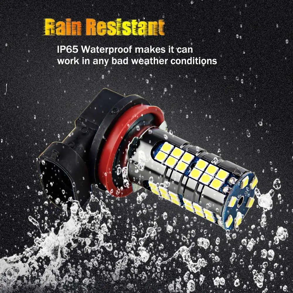 2Pcs H8 H11 Led HB4 9006 HB3 9005 Fog Lights Bulb 1800LM 6000K Canbus Car Driving Day Running Lamp Auto Leds Light 12V 24V 2Pcs H8 H11 Led HB4 9006 HB3 9005 Fog Lights Bulb 1800LM 6000K Canbus Car Driving Day Running Lamp Auto Leds Light 12V 24V