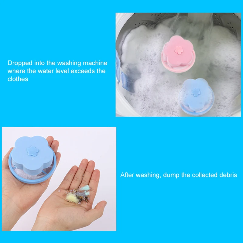 

NEW Effective Washing Machine Washing Machine Accessories Floating Pet Hair Catcher Filter Filament Machine Cleaning Tool