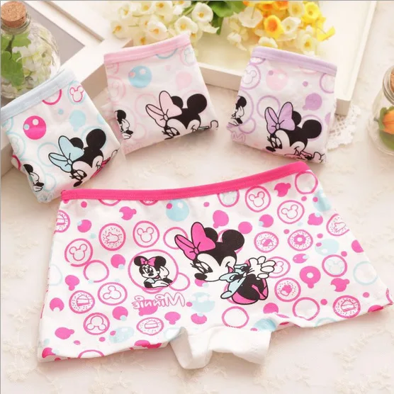 

New children's cartoon Mickey printed cotton underwear baby girls underwear boxer briefs kids panties wholesale UD13