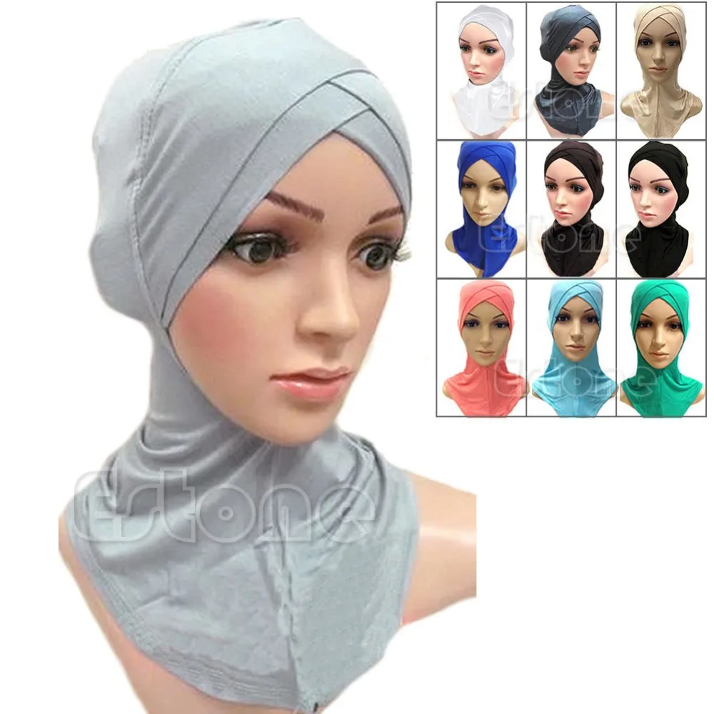 free shipping full cover inner muslim cotton hijab cap islamic