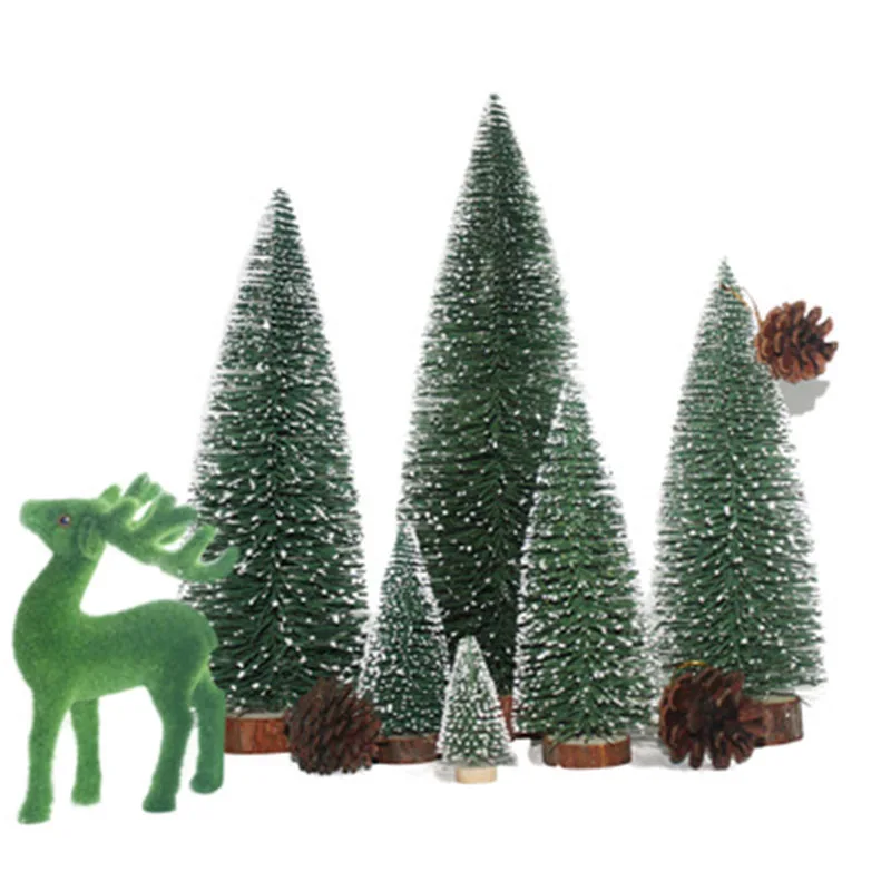 

Christmas Tree Small Pine Tree Mini Trees Placed In The Desktop Home Decor Christmas New year Decoration Kids Gifts DIY