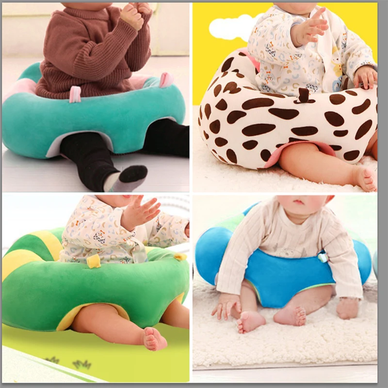 

Baby Seats Cartoon Animal Plush Filler Cushion Sofa Infants Car Travel Sit Feeding Support for Children Sit Trainer Dropshipping