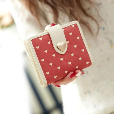 

High Quality Fashion Women Wallet 2017 New Cute  Female Purse Clutch Lady Small Bag PU Leather Purse six colors