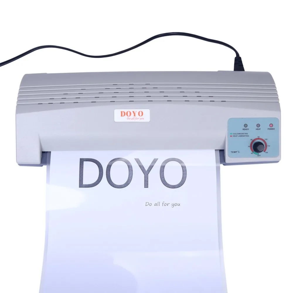 

Professional A4 Photo Laminator Paper Film Document Hot And Cold Laminator With Temperature Control EU Plug 0.4m/min
