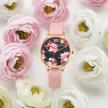 

High Quality Fashion Leather Strap Rose Gold Women Watches Casual Love Heart Quartz Wrist Watch Women Ladies Clock