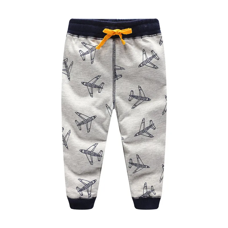 Jumping meter/Брендовые спортивные штаны с героями мультфильмов для мальчиков детская одежда с принтом Aircrafts осенне-весенние детские штаны для