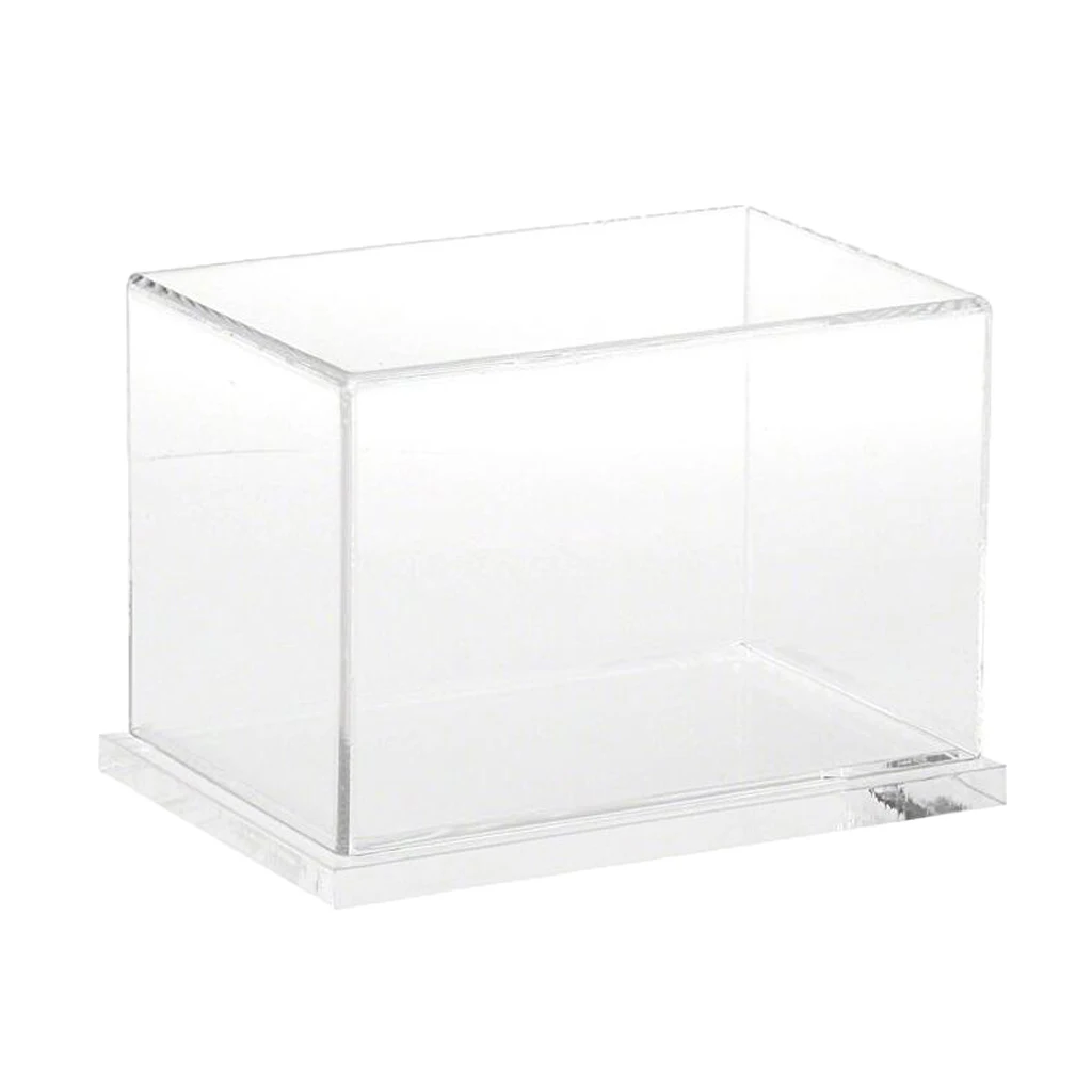 1 Clear Acrylic Display Box Dustproof Case for Kids Model Doll Toys Display Cube 20x10x10cm