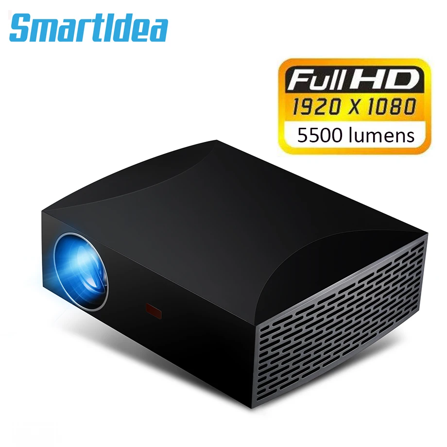 

Smartldea F30 Full HD Projector,Native 1920x1080P LED Home Cinema Projector 5500lumens 3D Multimedia Entertainment Beamer