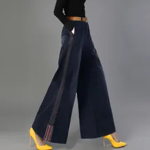 LANMREM летние новые Tencel джинсовые брюки женские тонкие большие размеры прямые брюки длинные брюки для отдыха QH989