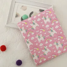 Половина ярда розовый низ с единорогом импорт простая хлопковая ткань, ручной работы DIY одежды платье Детская ткань хлопок B352