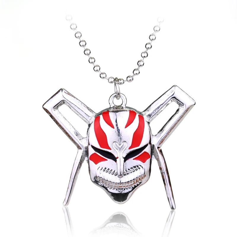 dongsheng Anime Jewelry BLEACH Kurosaki Ichigo Mask Necklace Hip Hop