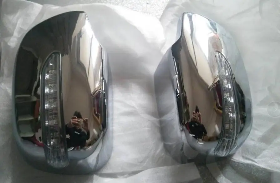 

2007-2008 LED Rear mirror housing FOR Toyota RAV4 High quality Plating Rear view mirror cover Body protection sequins