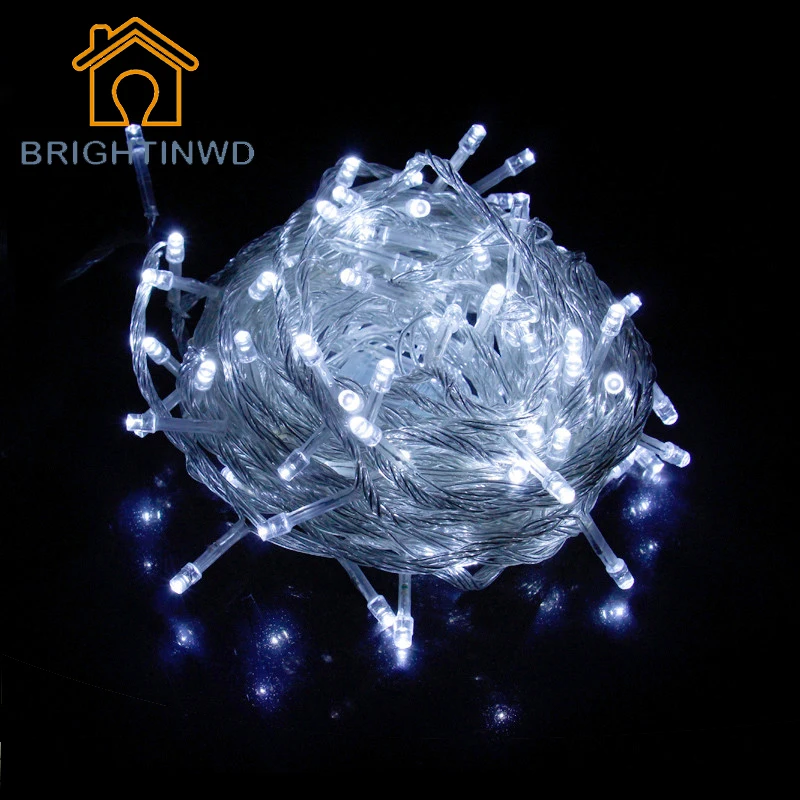 BRIGHTINWD 220 В Luminaria светодиодный гирлянды светодиодные полосы света лампы 10 м цепи