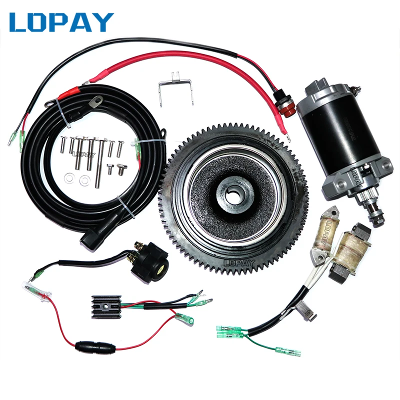 

F15 4 Stroke 15HP Outboard motor Rear Control Change to Electric Start Engine Kit for Yamaha 4 stroke 15HP