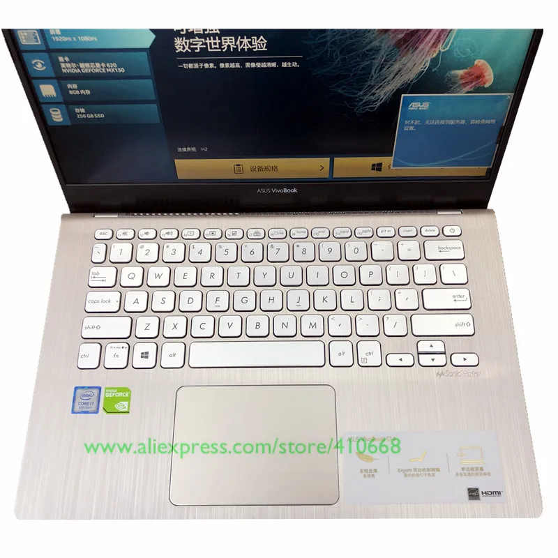 

High Clear TPU Keyboard Cover Skin Stickers Protector For Asus S4300 S4300U S4300UN for 2018 Newest ASUS Vivobook S2 14 inch