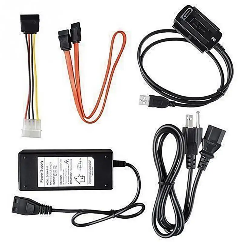 

USB 2.0 to IDE SATA S-ATA 2.5 3.5 HD HDD Hard Drive Adapter Converter Cable LK