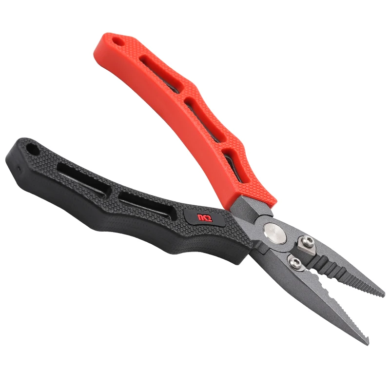 

TSURINOYA Stainless Steel Fishing Pliers Hooks Remover Split-ring Tool Tungsten Steel Blade Outdoor Fishing Tools Scissors Line