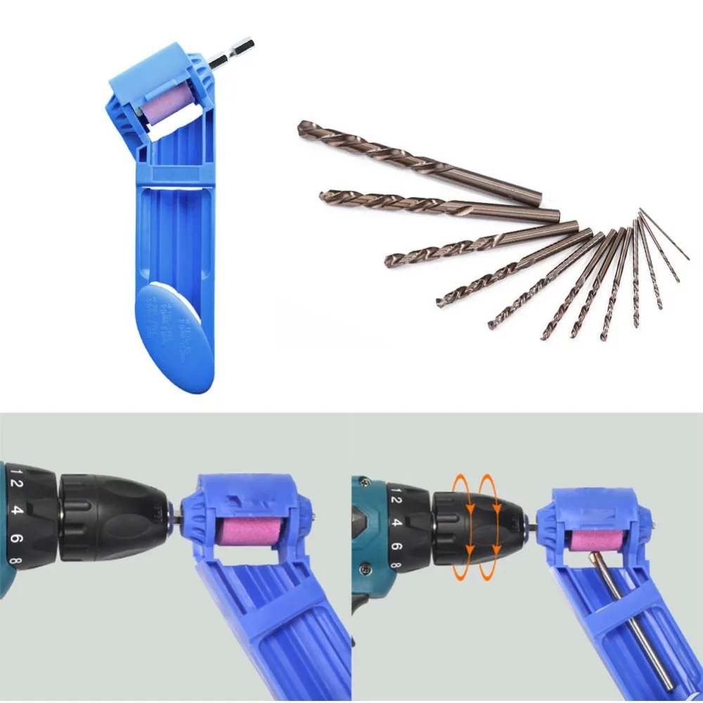 

2-12.5mm Portable Corundum Grinding Wheel Drill Bit Sharpener for Drill Polishing Grinder Powered Tool Parts